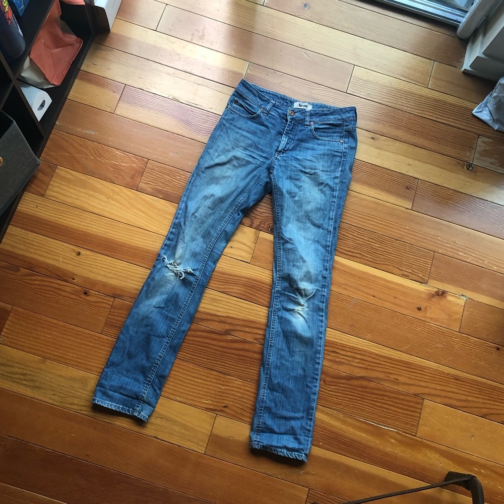Acne studios distressed skinny Jean